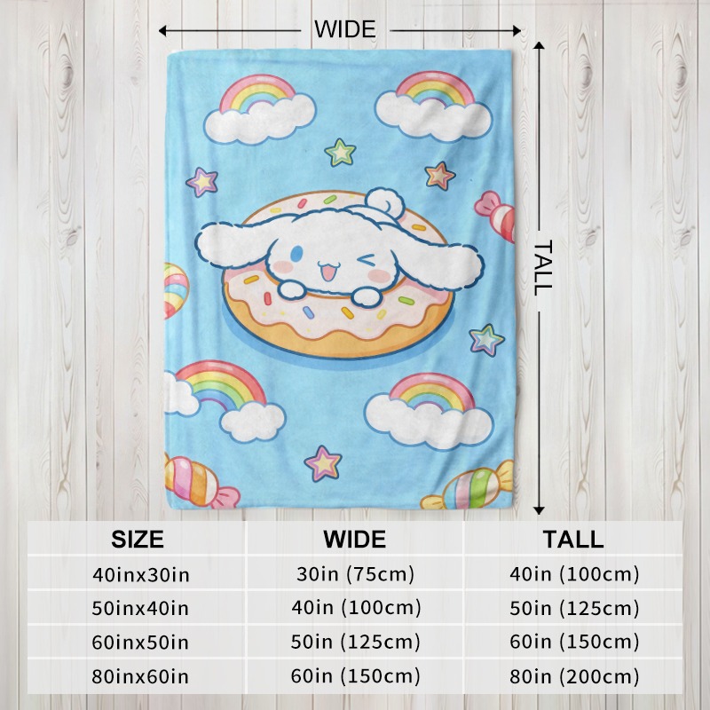 Sanrio Decke Niedliche Cinnamo – Christmas Throw Blanket Bewertung und Preis