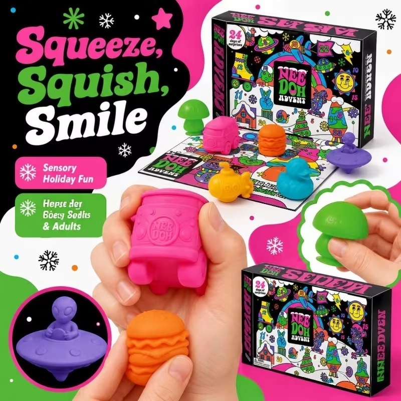 2026 NeeDoh Adventskalender 3D – Advent Calendar Gift Bewertung und Preis