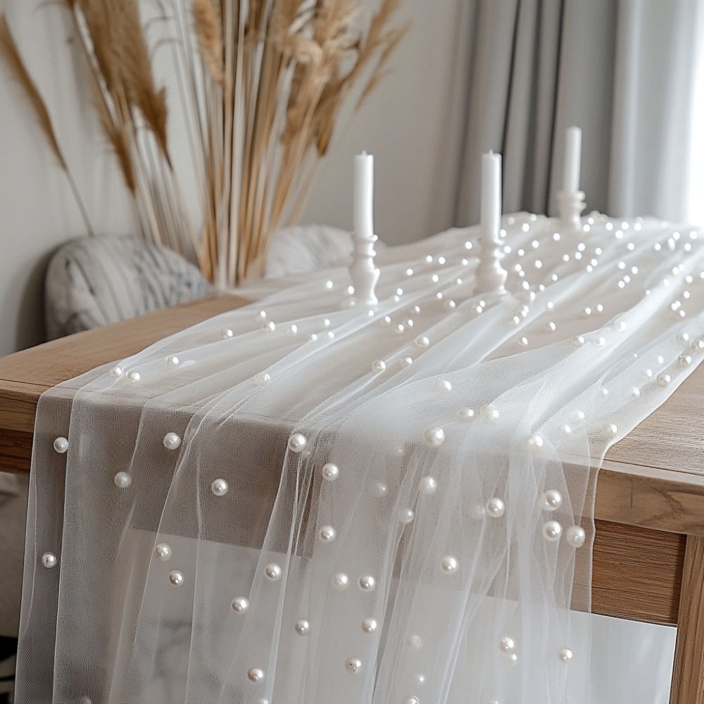 Perlen-Chiffon-Tischläufer 80x – Christmas Table Runner Bewertung und Preis